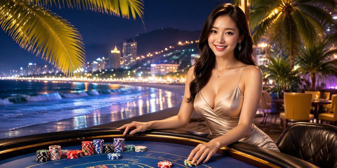 Người chơi mini game và xổ số trực tuyến tại bãi biển Vũng Tàu